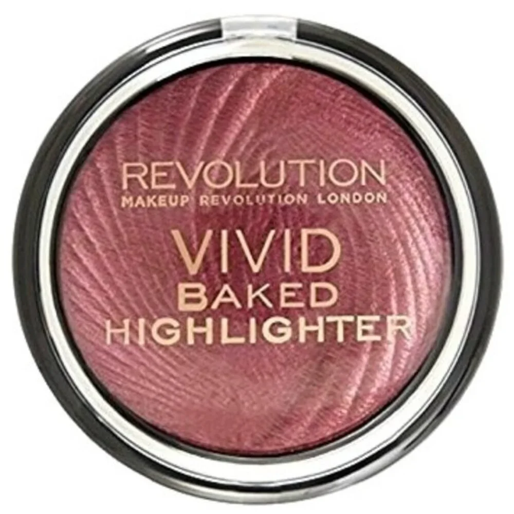 Makeup Revolution Vivid Baked Highlighter Rose Gold Lights Shimmery Finish 7.5g